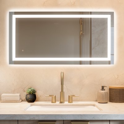 Audrey 48″ x 24″ Wall-mounted LED Mirror (MR-4824D-AUD)