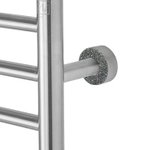 Brushed Towel Warmer Slate Austrian Crystals Close up