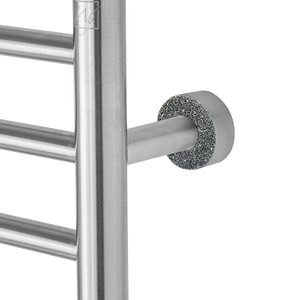 Brushed Towel Warmer Slate Austrian Crystals Close up