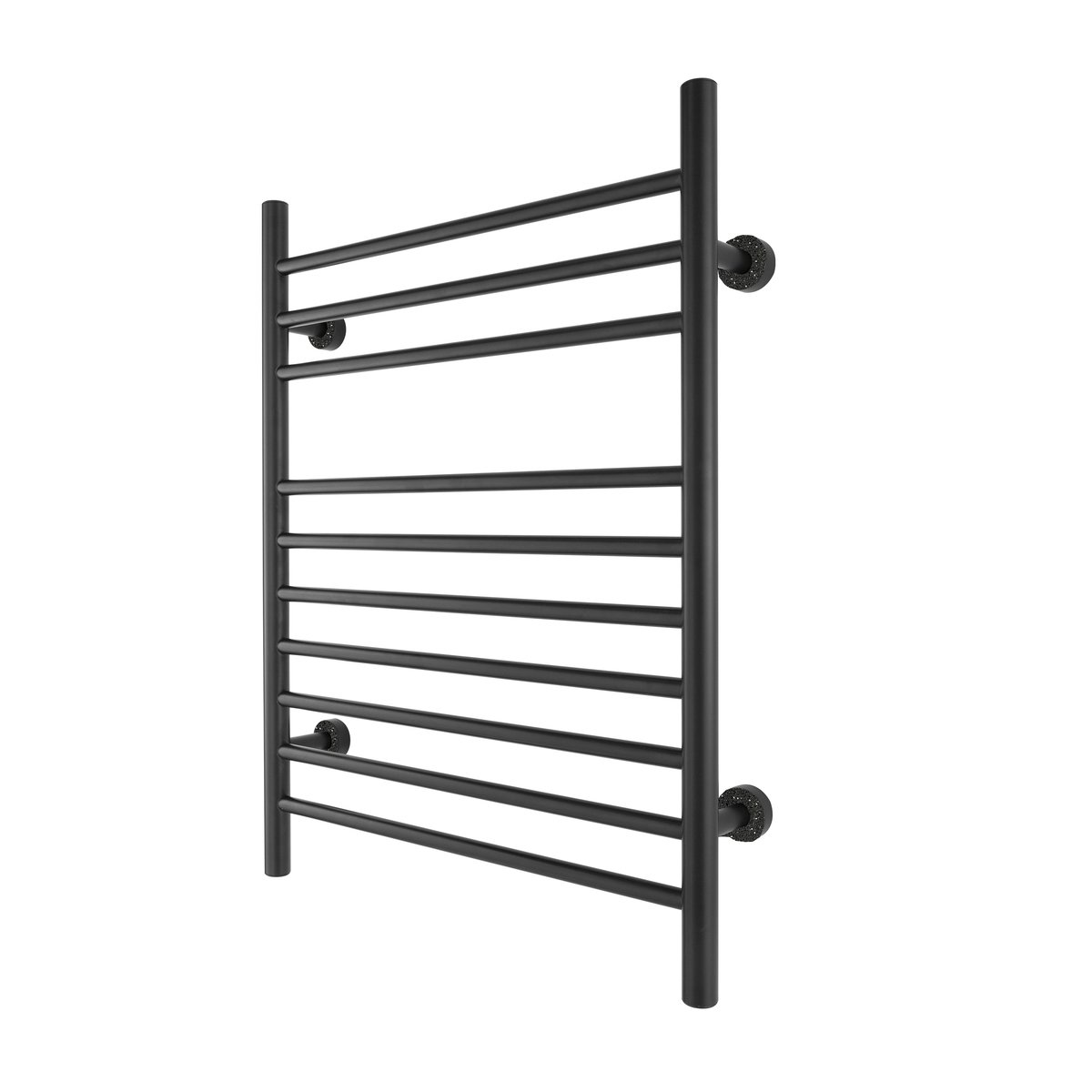 Matte Black Towel Warmer Midnight Austrian Crystals