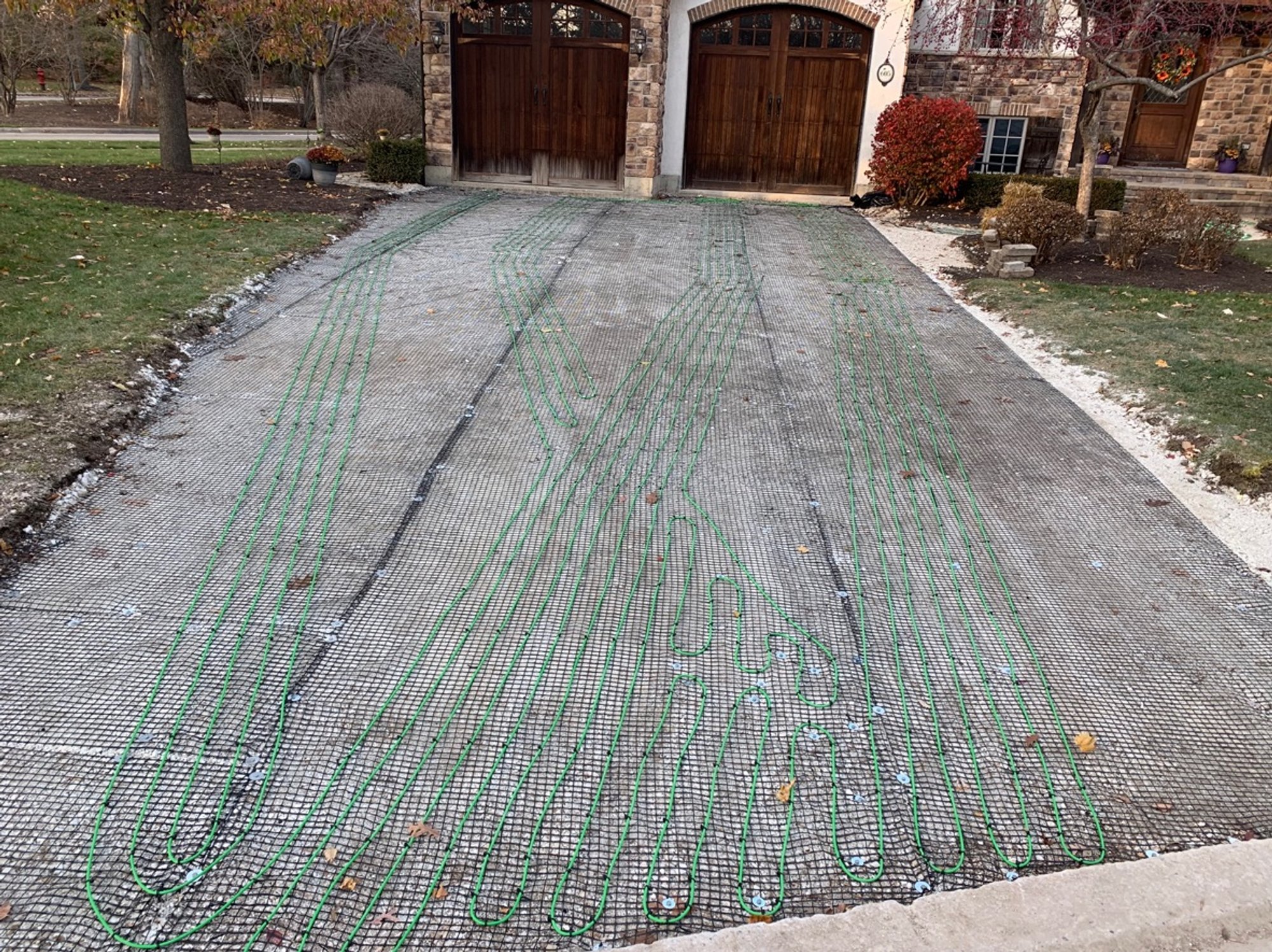 Heated driveway smart install with pavers (29)