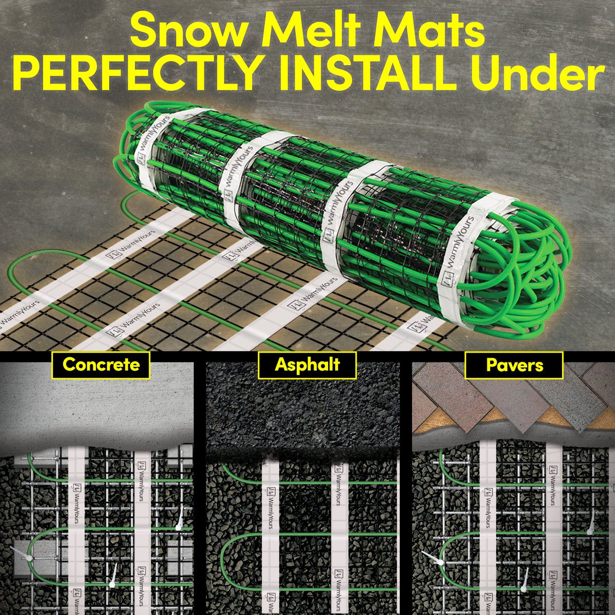 Snow Melting Mat_AmazonCarousel_PerfectlyInstall