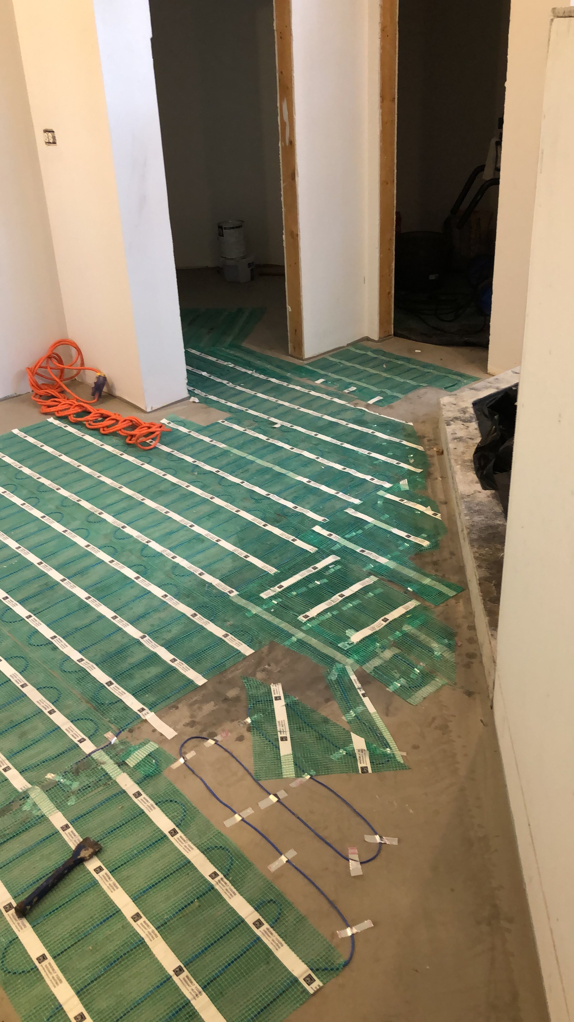 TempZone Flex Roll Floor Heating Installation for a Bathroom (10)