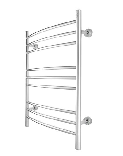 Polished Towel Warmer Platinum Austrian Crystals