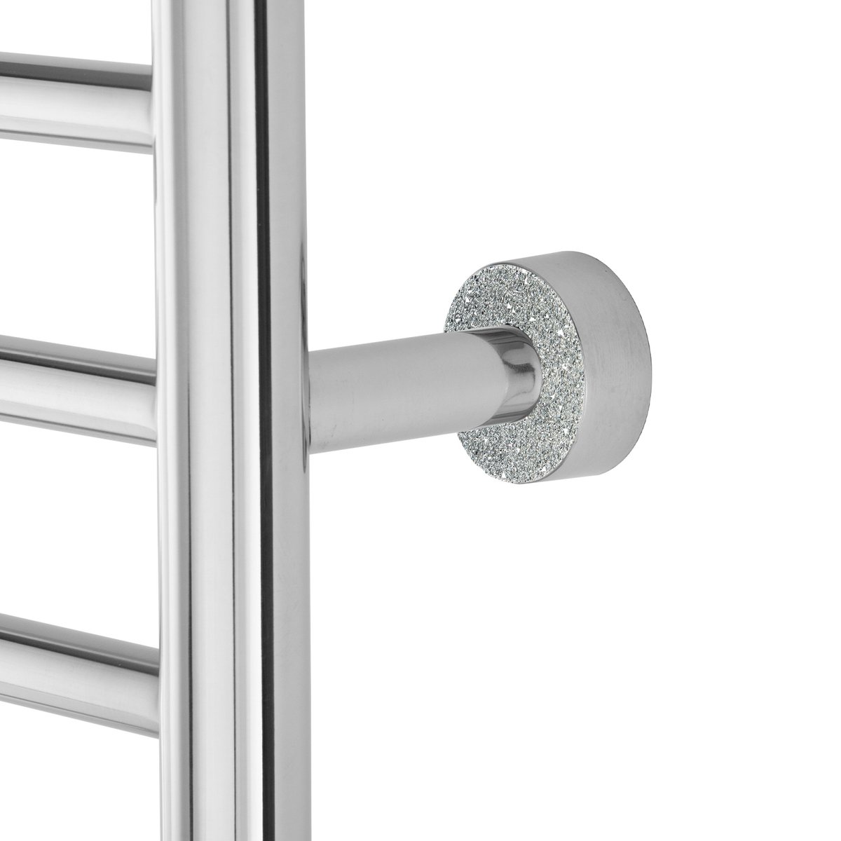 Polished Towel Warmer Platinum Austrian Crystals