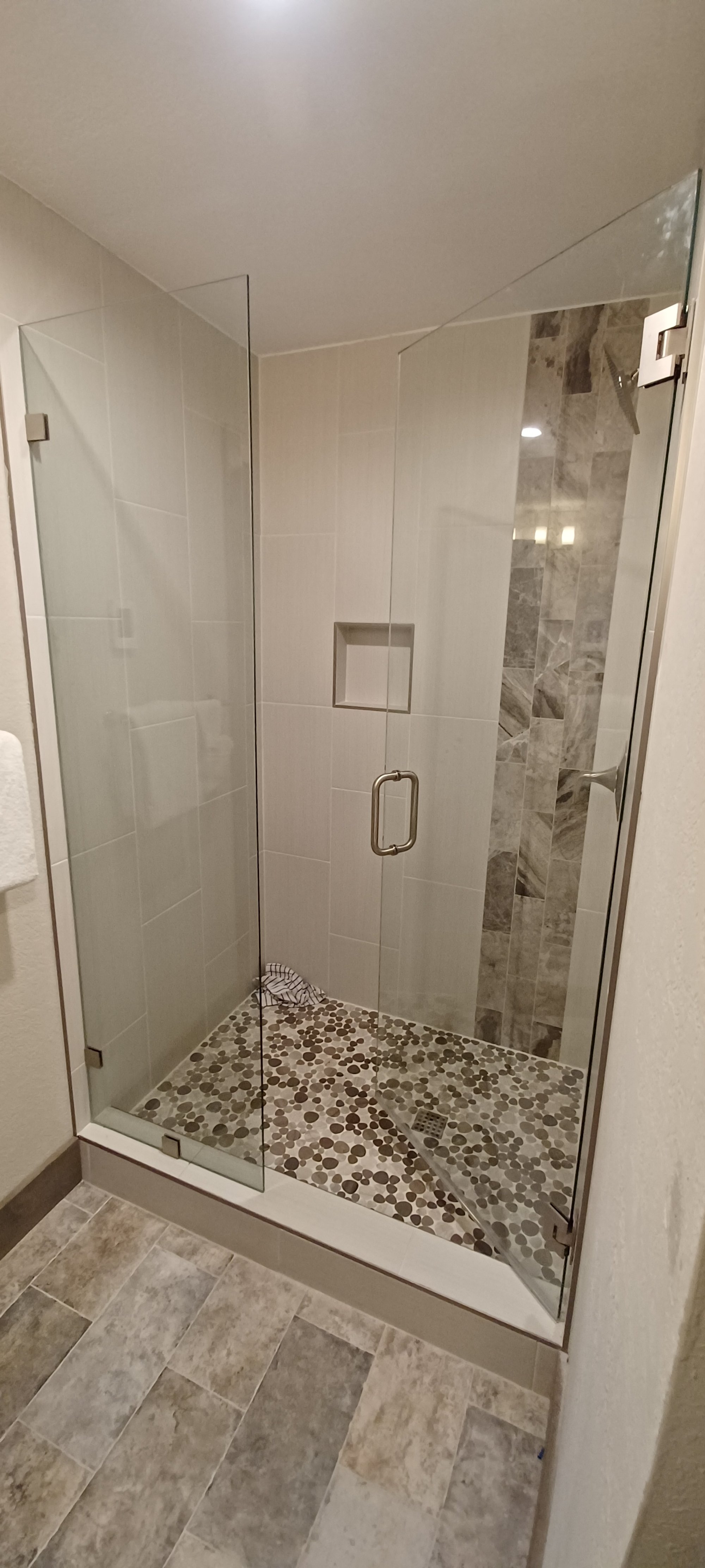Wellman Luxury master bath remodel shower area