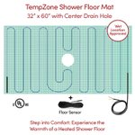 TempZone Shower Floor Mat 32x60  center drain