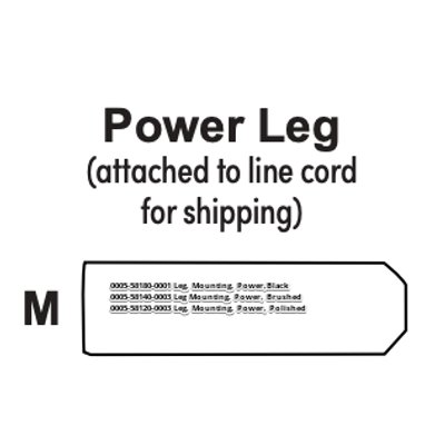 Leg, Mounting, Power, Polished