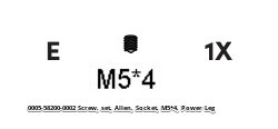 Screw, Set, Allen, Socket, M5*6, Power Leg