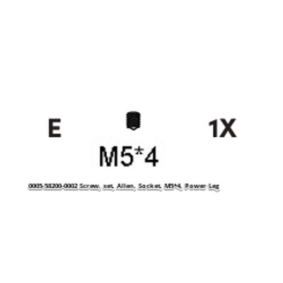 Screw, Set, Allen, Socket, M5*6, Power Leg