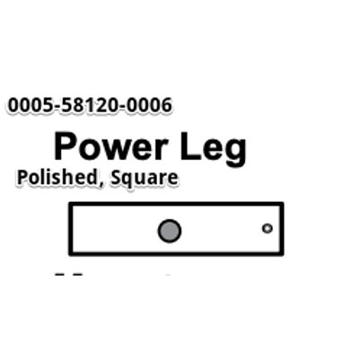 Leg, Mounting, Power, Polished, Square