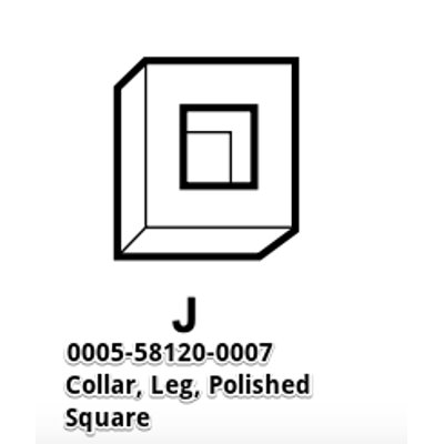 Collar, Leg, Polished, Square