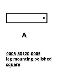 Leg, Mounting, Polished, Square
