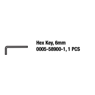 Wrench, Hex, 6mm