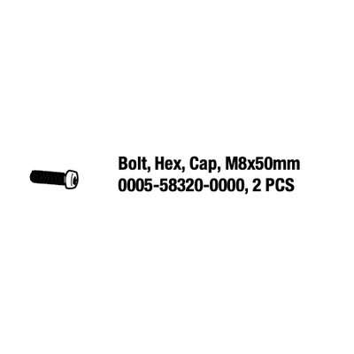 Bolt, Mounting, hex, cap, M8 x 50mm