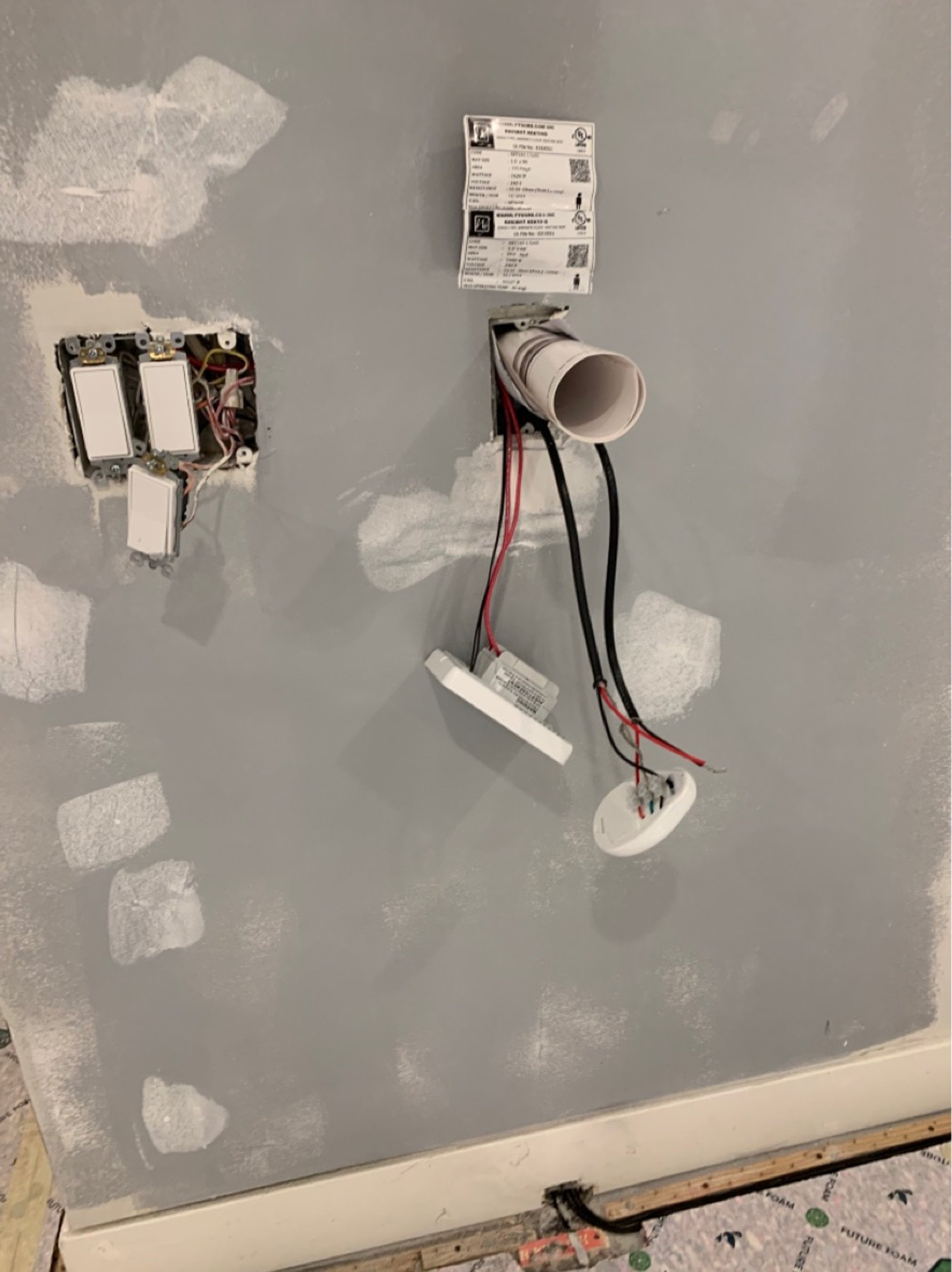 Wiring for Environ SmartInstall for Bedroom and Living Room with stretch in carpet (11)