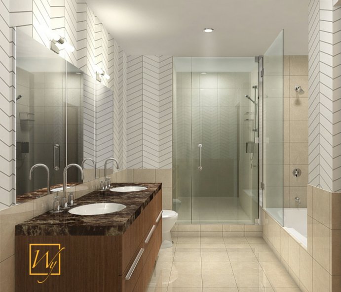 A KC bathroom radiates comfort with electric floor heating