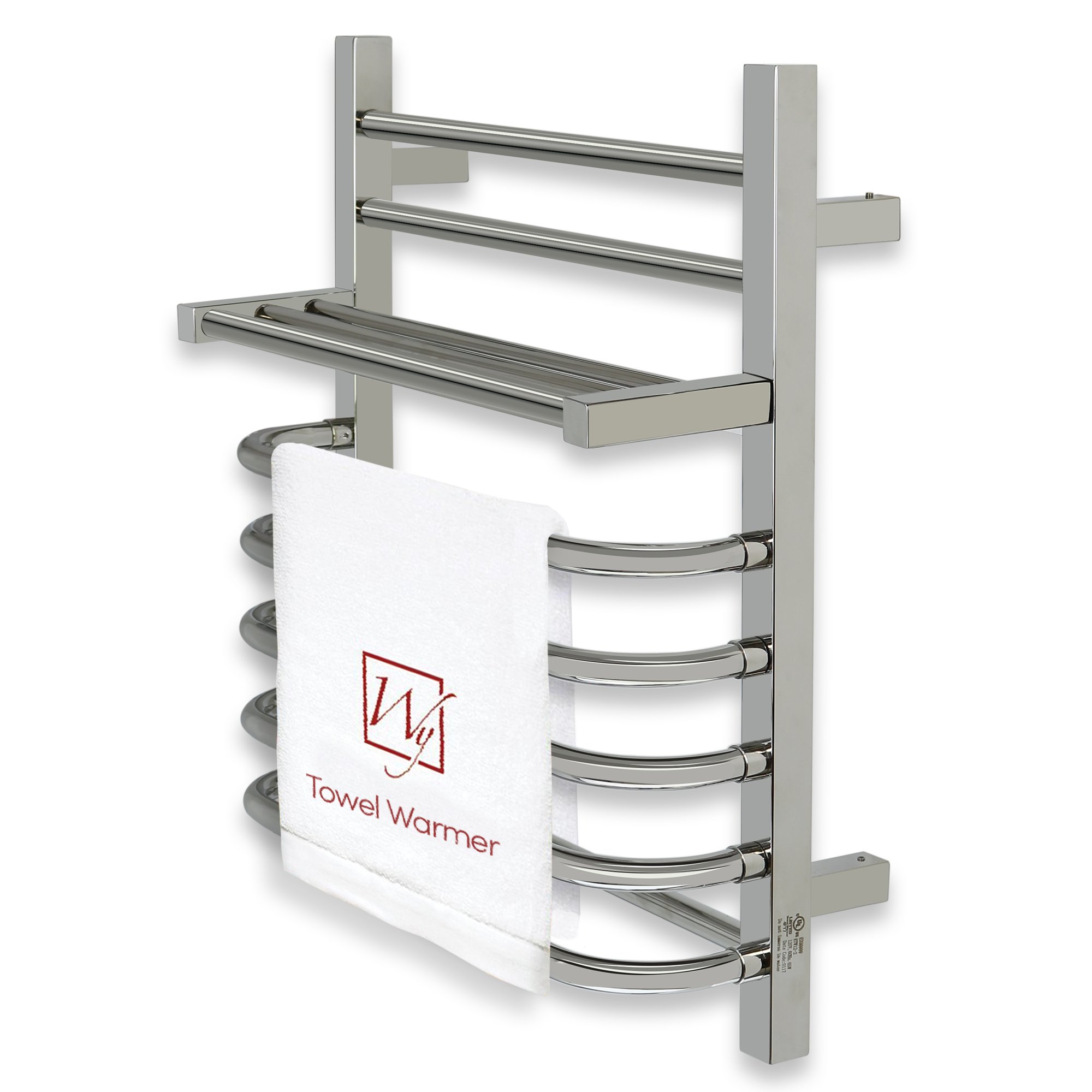 Maui towel warmer with branded WarmlyYours towel