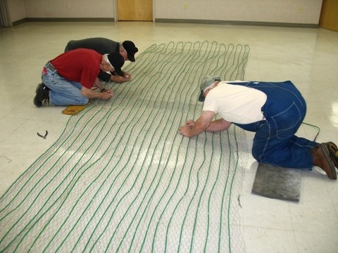 Accessibility Ramp Step 3: Laying out cables