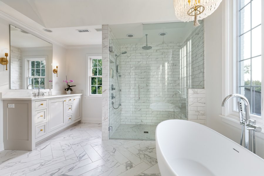 Master Bathroom by Michaelson Homes Showcase in Cincinnati, OH. 152 sq ...