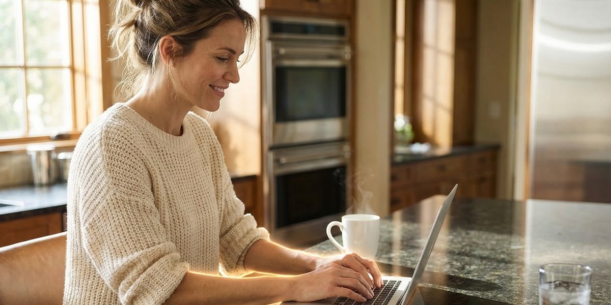 Heated Granite Countertop Provides Radiant Warmth in Modern Kitchen- Google posting