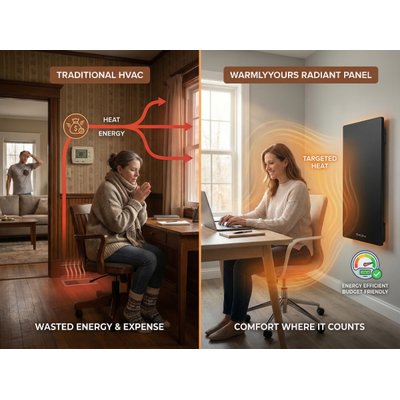 Radiant Panel Heat vs. Traditional HVAC Whole-House Heating- Google posting