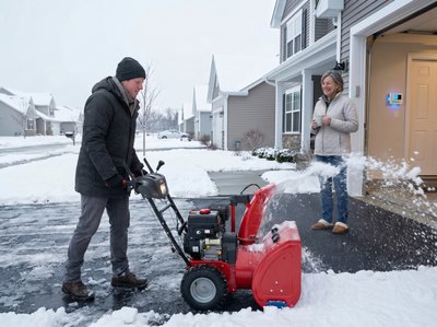 Outdoor Radiant Heating Makes Snow Blowers Obsolete