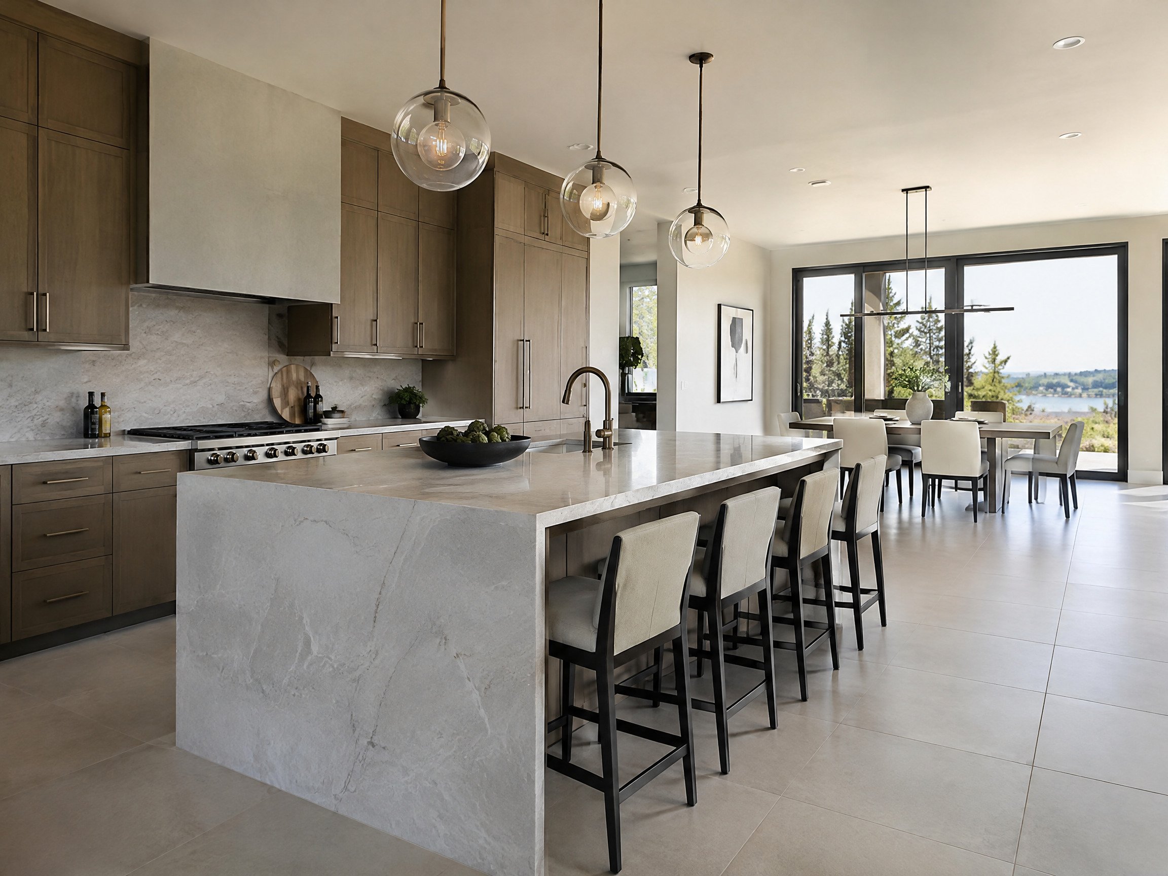 NYC kitchen with radiant floor heating