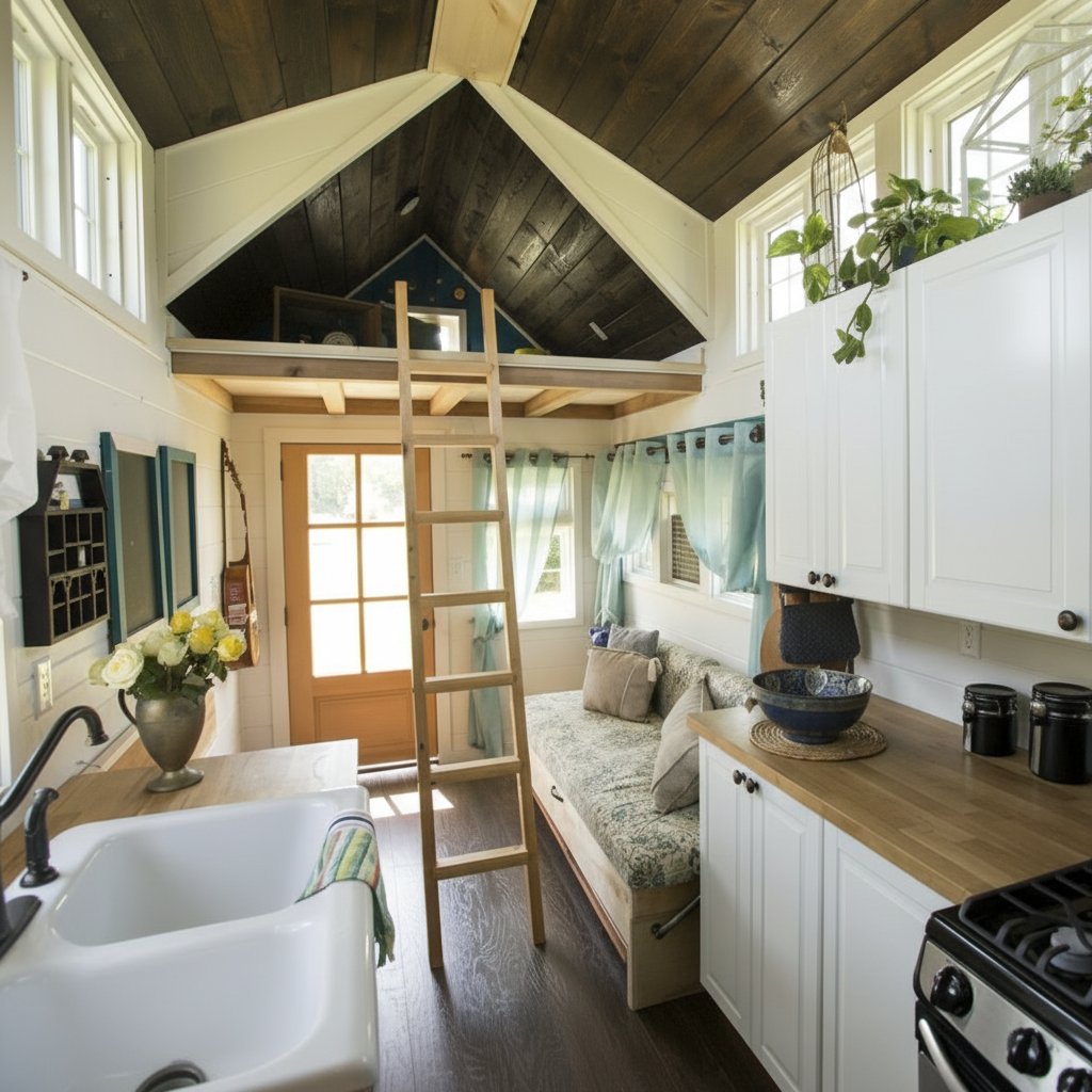 As seen on FYI's Tiny House Nation - Floor heating feature for laminate and environ (AI Variation)