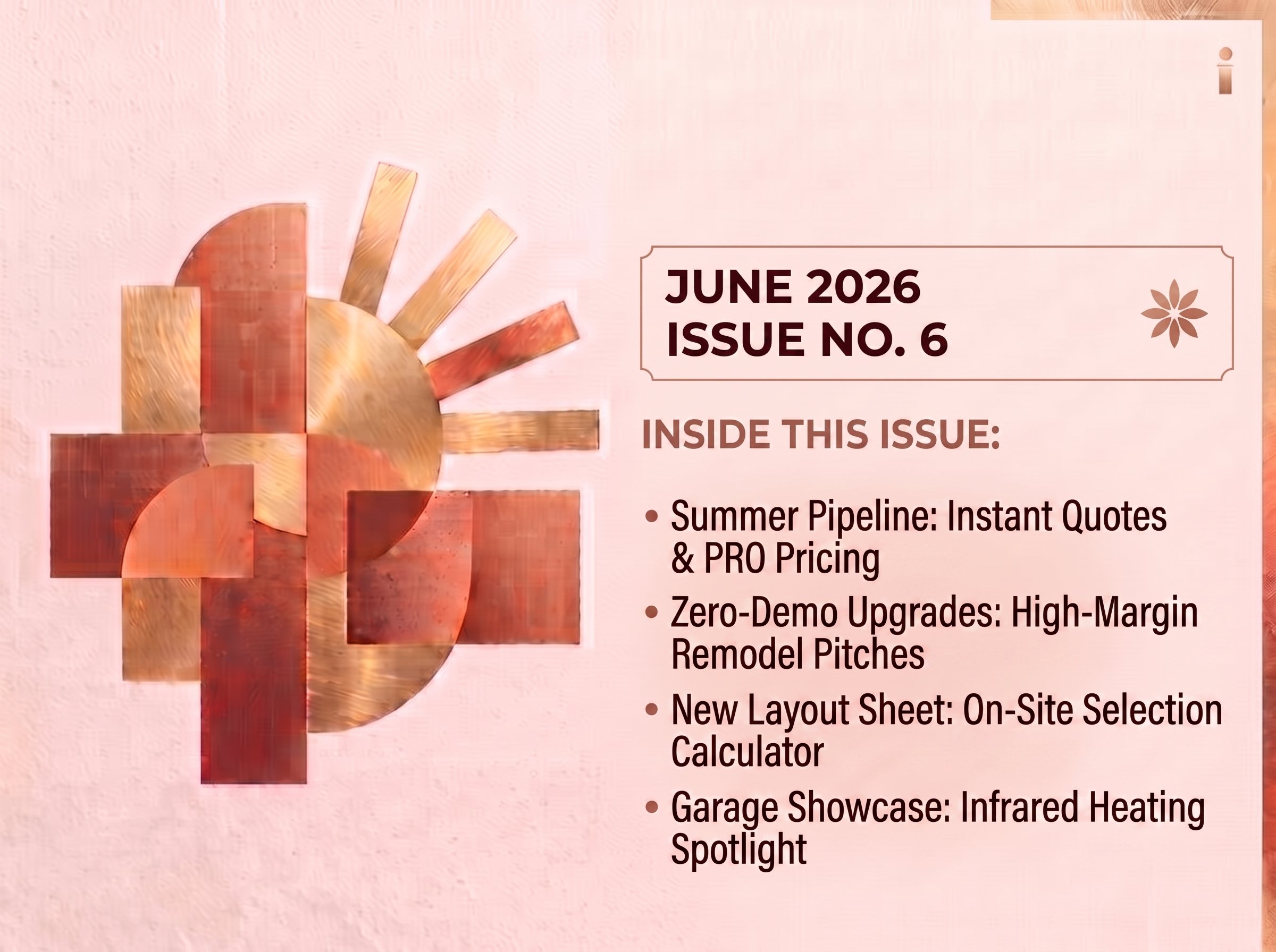 2026 June Radiant PRO Newsletter Summer Remodel and Heating Guide