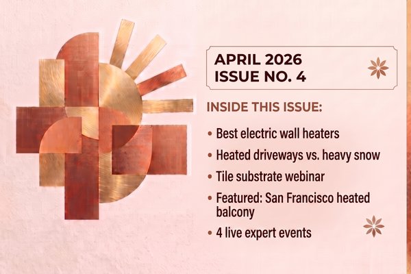 April Radiant PRO Newsletter Featuring Heated Flooring Expert Events