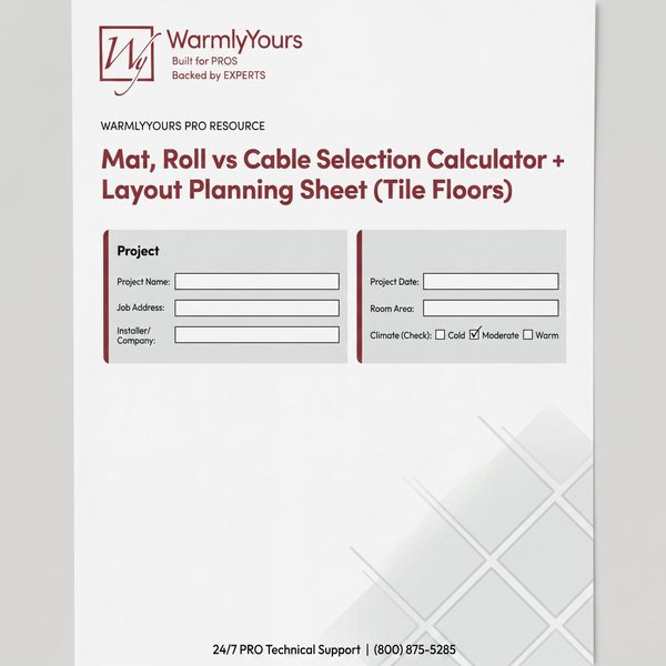 Radiant Floor Heating Tile Selection And Planning Guide