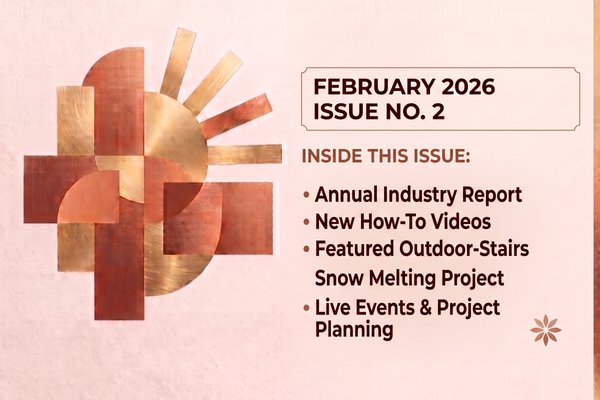 February 2026 Radiant Pro Newsletter With Snow Melting Project Highlights