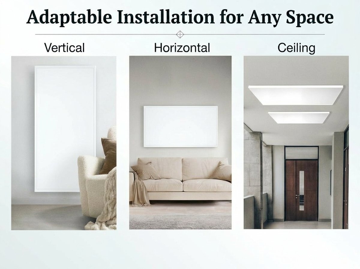 Ember Flex Infrared Heating Panel With Versatile Hanging Options