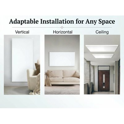 Ember Flex Infrared Heating Panel With Versatile Hanging Options