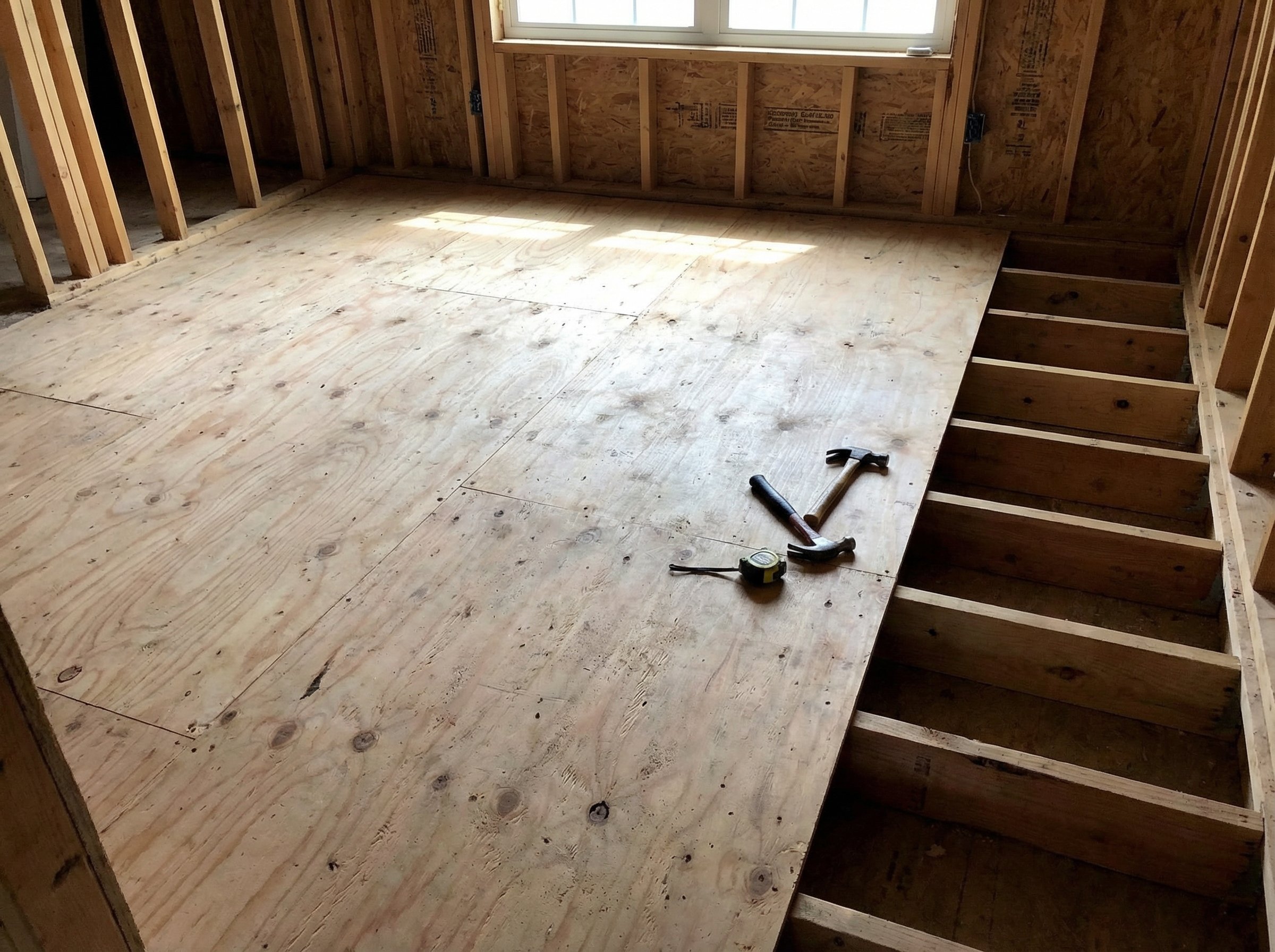 Radiant Heat Tubing Installation on Wood Subfloor