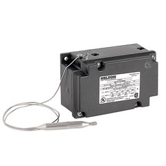 Nelson Heat Tracing Systems AIR-STAT waterproof mechanical thermostat with a capillary sensor for pipe freeze protection and deicing systems.