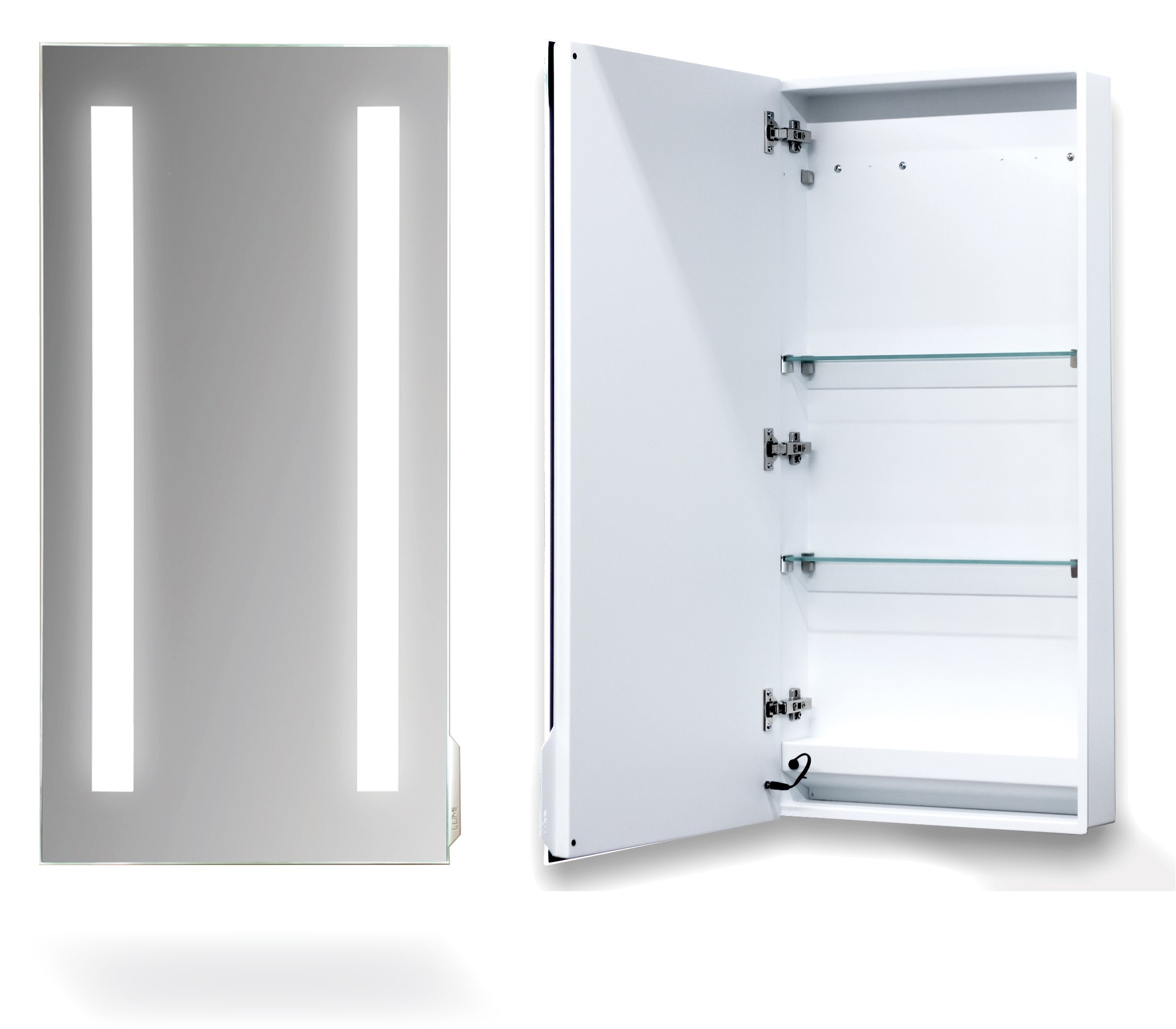 Amber Cabinet LED Mirror W 48ʺ x H 40ʺ x 4 .50ʺ, Cool White - 4100K
