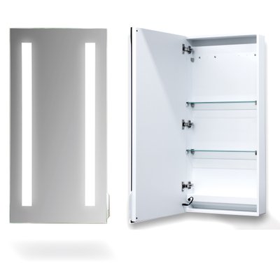 Amber Cabinet LED Mirror W 20ʺ x H 40ʺ x 4 .50ʺ, Cool White - 4100K