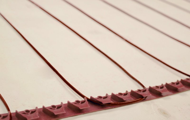 TempZone Cable installed with grip strips