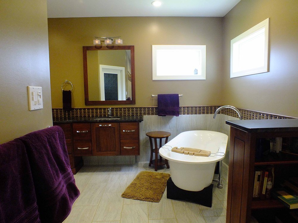 Detailed view of porcelain tile floor with WarmlyYours radiant heating installation