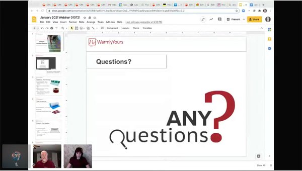 Ask Us Anything - Floor Heating & More