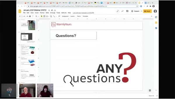Ask Us Anything - Floor Heating & More