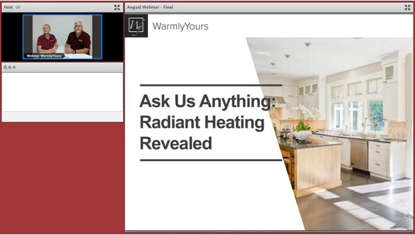 Ask Us Anything - Radiant Heating Revealed