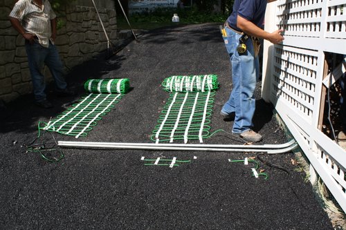 Snow melt installation for asphalt driveway in zion illinois 12