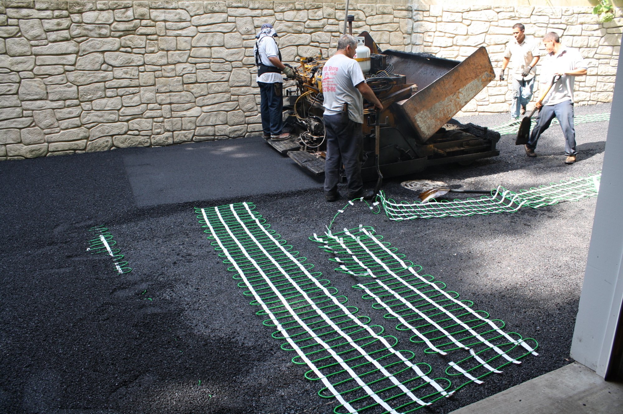 Snow melt installation for asphalt driveway in zion illinois 10