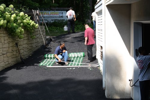 Snow melt installation for asphalt driveway in zion illinois 11