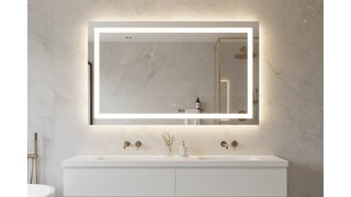 Audrey 40x28 LED Bathroom Mirror with Backlit Lighting