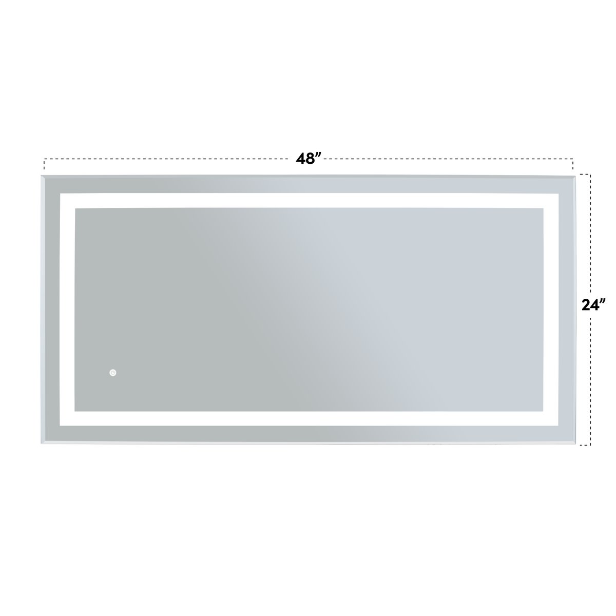 Audrey 48x24 LED Mirror LIGHT ON