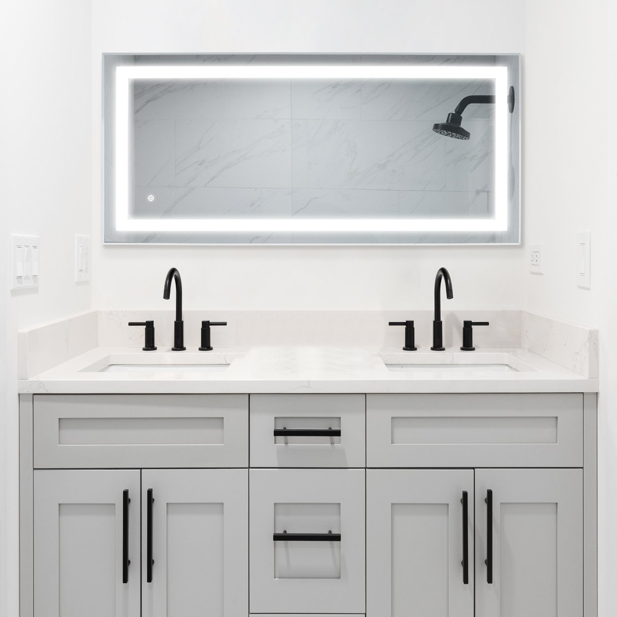 Audrey 48x24 LED Mirror LIFESTYLE